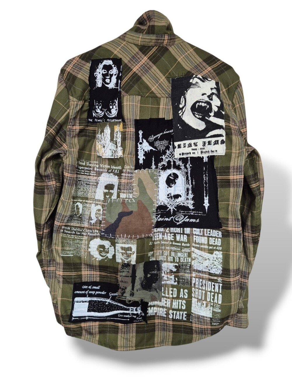 Patchwork Grunge Style Flannel